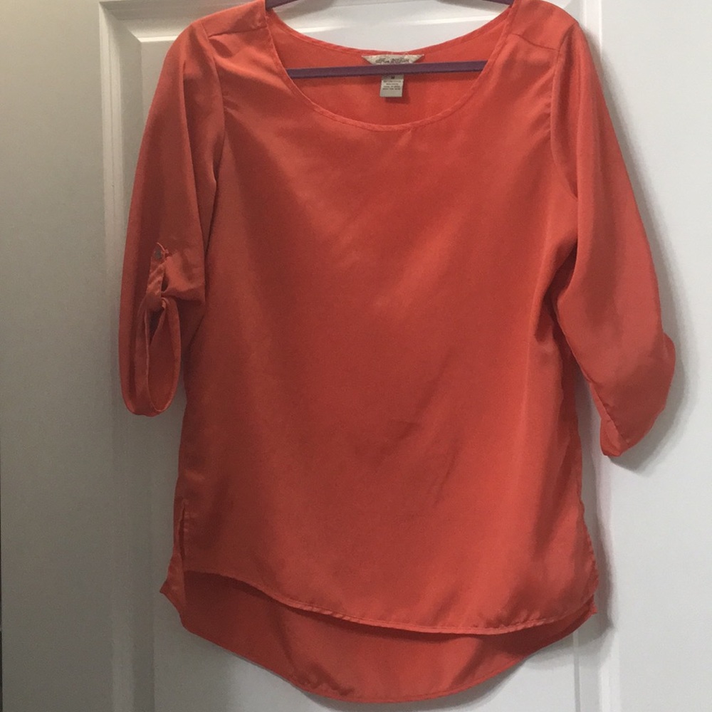Peach blouse